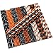 200 Pieces Halloween Paper Straws Pumpkin Bat Spider Web Skeleton Pattern Straws Black Orange Paper Drinking Straws for Halloween Party Supplies (Color Set 2)