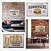 Tinksky Best in Town Hamburgers Retro Vintage Tin Sign Poster Style Wall Art Pub Bar Decor
