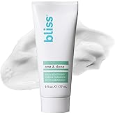 Bliss One & Done Daily Cream Facial Cleanser With Ceramides - Moisturizing Face Wash For Dry Skin - Cleanses & Removes Makeup in 1 Step- Clean, Vegan, Cruelty-Free, 6 Fl Oz