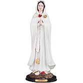 ICE ARMOR 12" H Rosa Mistica Statue Holy Figurine Statue Sculpture Ornament Decor for Housewarming, Holidays, Christmas for Men/Women