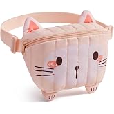 mommore Fanny Pack Adorable Gifts for Girls Aged 3-10, Kids Crossbody Bag | Cute Blet Bag for Toddler, Fashion Waist Pack for Travel, Play Park and Daily, Waist Bag with Adjustabel Strap, Cat