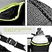 iRainy Neoprene Water-Proof Hydration Running Belt W Touchscreen Zipper Pockets Fitness Workout Belt with Two 12oz BPA-Free Leak-Proof Water Bottles Belt Fits All Smartphones (Green)