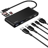 Belkin USB-C Hub 7-Port 4K HDMI SD MicroSD 100W PD for Neo MacBook &amp; More | HDMI 2.0 display support, SD and MicroSD card slots, compatible with Neo MacBook, iPad Pro, and Chromebook