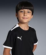 PUMA Unisex Kid TeamLIGA Jersey Jr Black White XS view 3