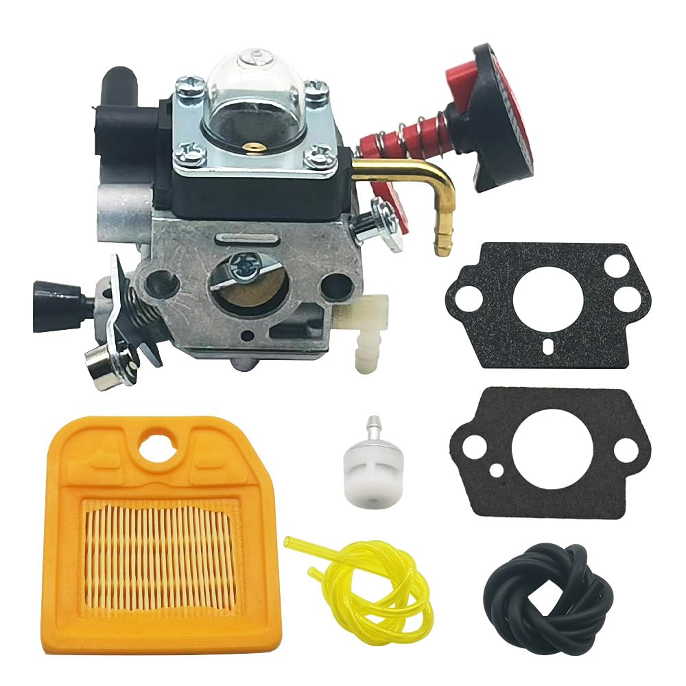 Photo 1 of 4237-120-0621 Carburetor Fit for STIHL HS82 HS82R HS87T, Carb Kit with Fuel Filter Lines and Gasket, Replace 4237 120 0621