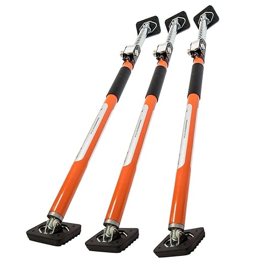 SCHMIDT security tools 3x Türspanner Zargen-Zwinge Zargenspanner Türspreize Tür-Einbau Teleskop-Spanner | stufenlos verstellb