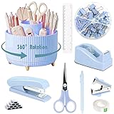 Gawsey Blue Desk Organizers and Accessories 10Pcs