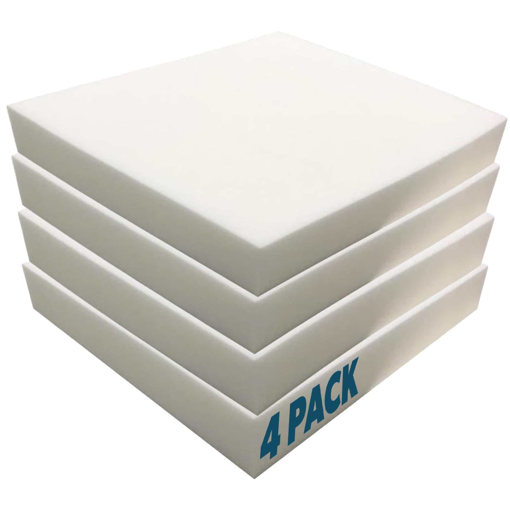 Photo 1 of **DIRT FROM TRANSPORT **Foamma 4” x 24” x 24” (4 Pack) - High Density Outdoor Couch Cushion Replacement for Patio Furniture, Square Foam Pad for Couch Cushion Support, Upholstery Foam Padding for Sofa - Cover Not Included