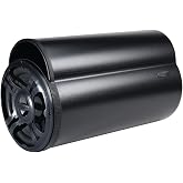 Bazooka BT1024DVC BT Series 10-Inch 4 Ohm Dual Passive Tube | Trademark Bass Tubes enclosure, 10 inch 400W dual voice coil woofer, straps included