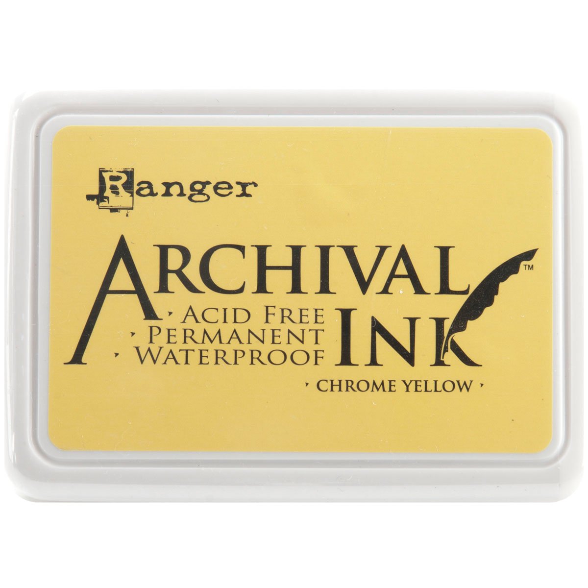 Ranger Archival Ink Pad #0-Chrome, Yellow