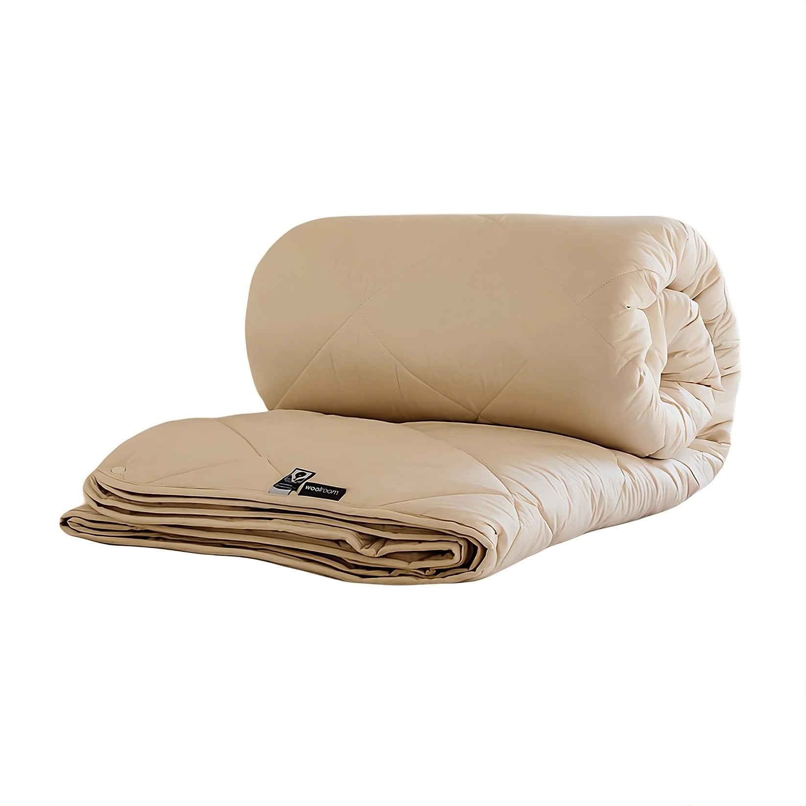 WOOLROOM DELUXE KING CUSTOMISABLE DUVET 3-IN-1 Natural Machine Washable Hypoallergenic Temperature Regulating British Wool 200T Organic Cotton - Custom weight 2-15 Tog - UK King Bed W225 x L220cm