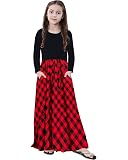 chinese dress ladies Cartmel Check Maxi Dress Black / Cream main image 1