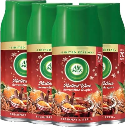 Air Wick Freshmatic Mulled Wine Autospray Refill 4 x 250 ml