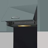 SIA SP60BL Toughened Glass Splashback 60x75 cm Black for Kitchens view 7
