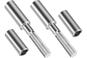 kekykm 2" Motorcycle Mirror Risers Height Extender Adapters Kit Fit For 1982- Up Harley Davidson Models Touring Softail Sportster Dyna Rear View Mirror Mount Extension 5/16 inch Thread Chrome