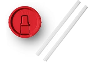 YETI Rambler 20 oz Travel Mug Straw Lid, Rescue Red