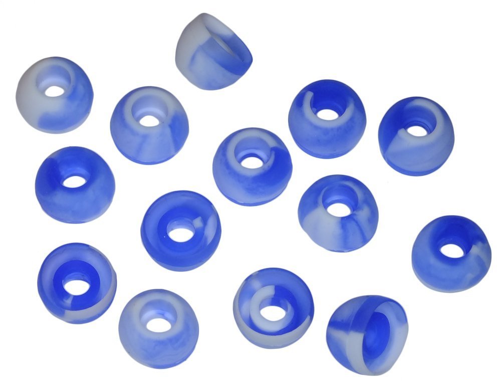 Xcessor Replacement Silicone Earbuds 7 Pairs (Set of 14 Pieces). Medium, Ocean Blue