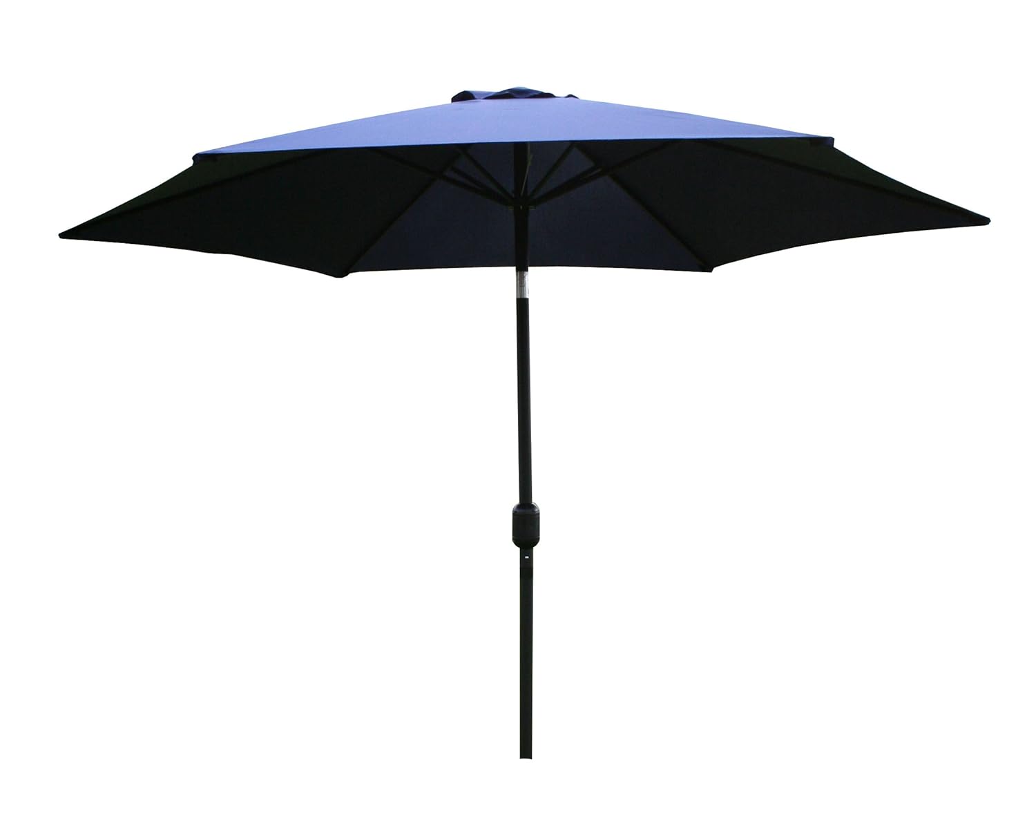 Navy Blue Bentley Garden 2 7m Metal Garden Patio Umbrella Parasol With Crank And 38mm Tilt Pole Parasols