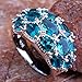 Psiroy 925 Sterling Silver Created Green Topaz Filled Knuckle Joint Ring Band Size 7