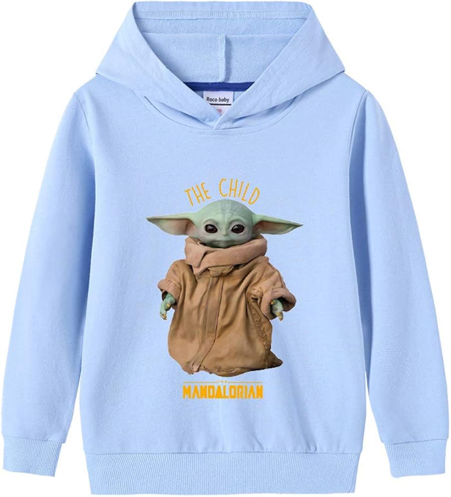 Csdwebn Baby Yoda Pullover Joli Pull Imprimer Outwear Confortable Sweats A Capuche Manches Longues Manteaux Casual Trendy Sweat Shirt Unisexe Les Garcons Et Les Filles Vetements Garcon Dwteam In