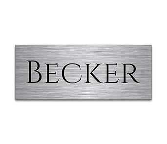 Edelstahl Turschild Mit Gravur Namensschilder Briefkastenschild