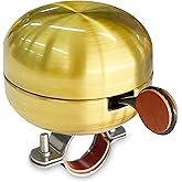 Sunviil Bicycle Bell is Made of Brass and emits a Clear resonant Sound. a Double Echo Ring with Leather Lining and dial. Suitable for City Bicycles ranging from 22.2-31.8mm