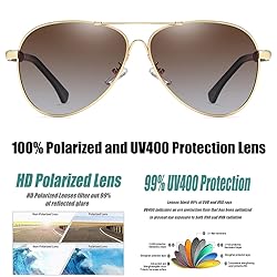 RCXKOOM Polarized Aviator Sunglasses for Mens