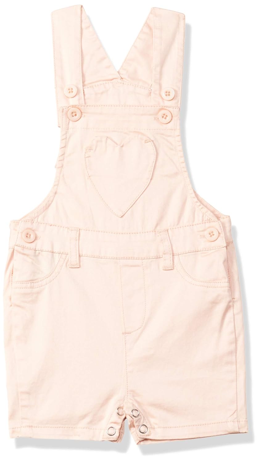 Easybuy BabyGirl's Woven Regular Fit Dungaree Cotton Rompers