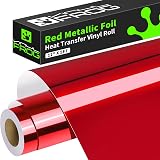 VINYL FROG HTV Metallic Red Roll 12in x 5ft Easy Cut Weeding DIY
