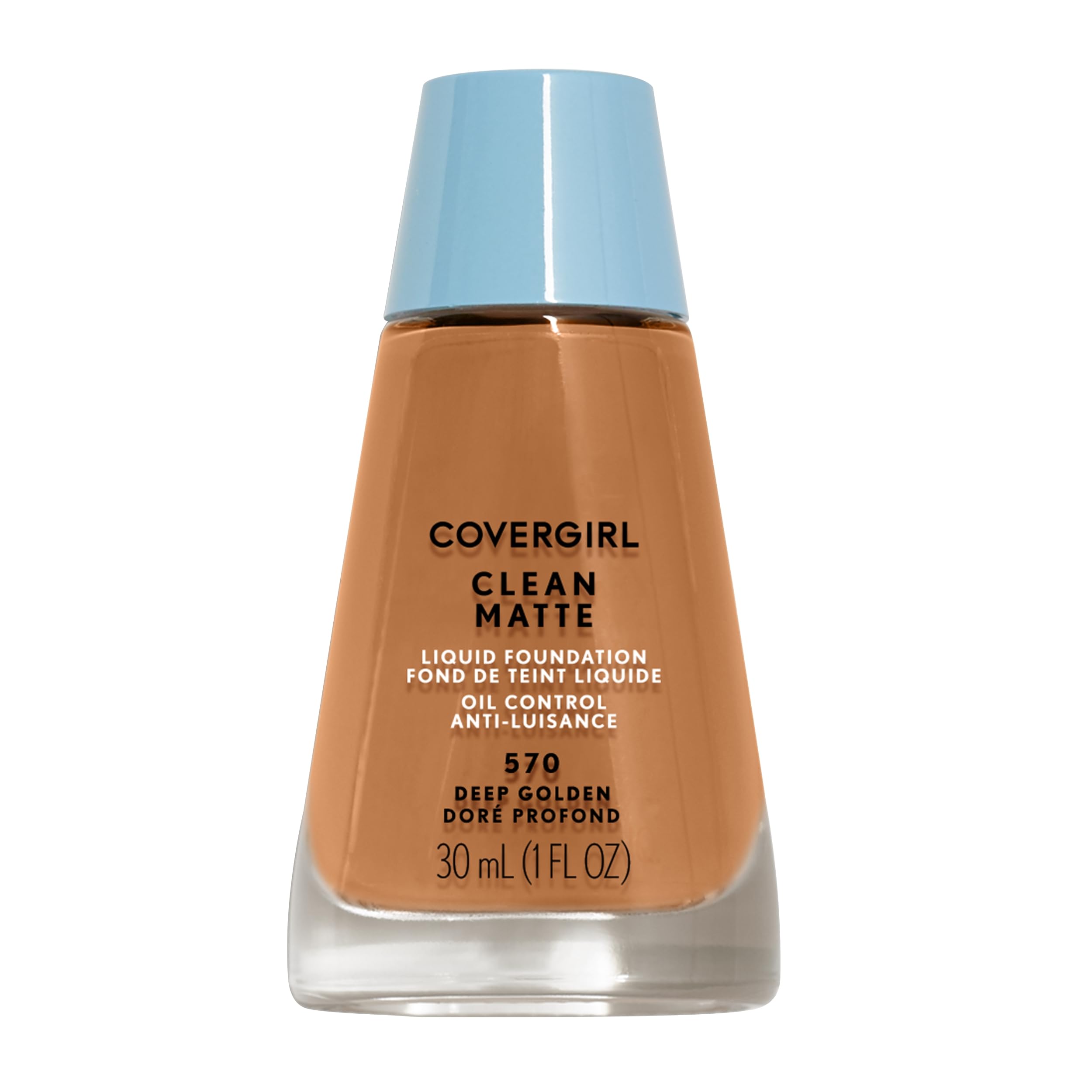 Clean Matte Liquid Foundation - 570 Deep Golden by CoverGirl for Women - 1 oz Foundation