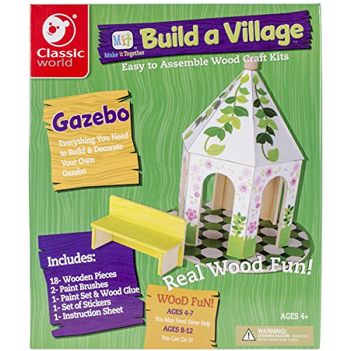 Classic Build A Village Gazebo Building Kit