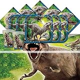 Jurassic World Park Dinosaurs Birthday Complete Party Tableware Pack For 16