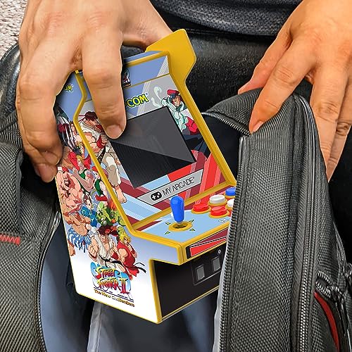 My Arcade Super Street Fighter II Micro Player Pro: Retro Arcades 2 Games in 1, Portable Game, 6.75
