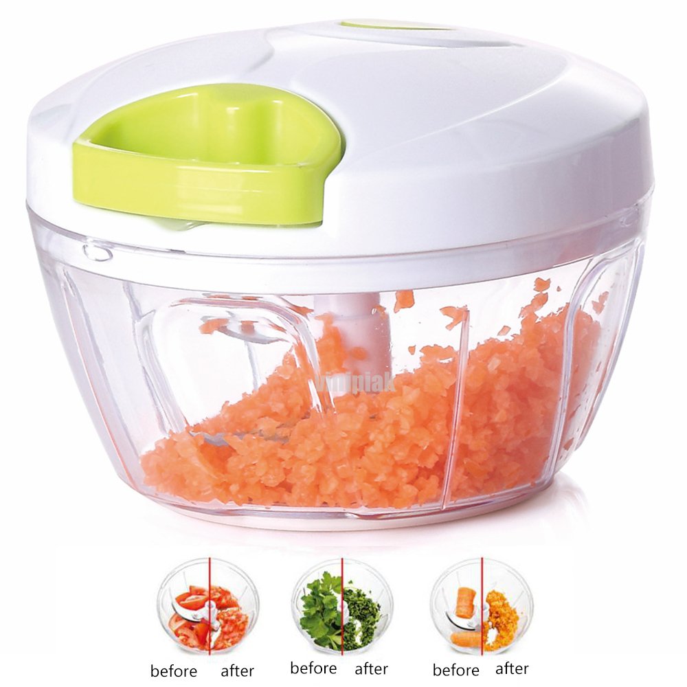 Manual Food Chopper Slicer 2 Cup Vegetable Fruits Onion Hand Pull Processor 885982373553 eBay