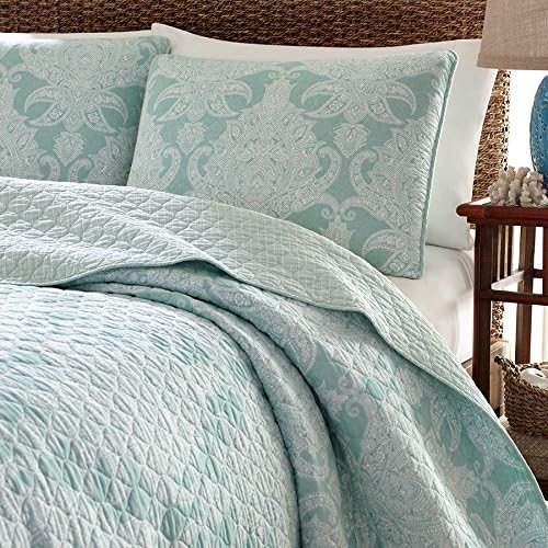 Tommy Bahama Set of 2 Quilted Standard Shams Pineapple Cape 100% Cotton