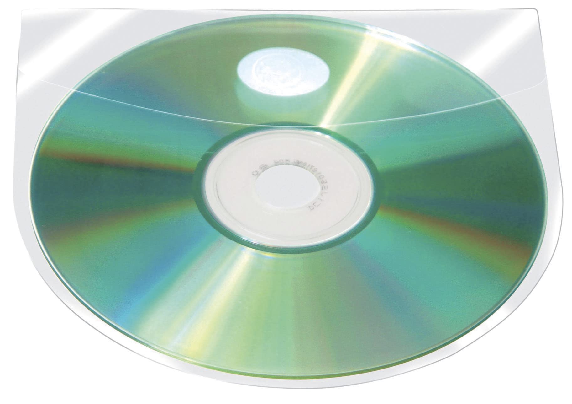 Kieszen samoprzylepna Q-CONNECT na 2-4 plyty CD/DVD 127x127mm, 10 sztuk