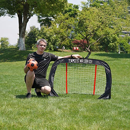 WisHome 4FT Foldable Children Pop-Up Play Goal for Outdoors Portable Square Soccer Goal with Carrying Bag Practice Training Sports Gift Idea for Kids（L05） - Thumbnail 5