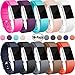 For Fitbit Charge 2 Bands, Charge2 Replacement Accessories, Pack of Ten, Small