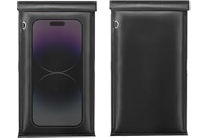 MULVINNIE Faraday Bag for Phone, Faraday Pouch for Key Fob, Fireproof & Waterproof Faraday Bags EMP Proof, Faraday Key Fob Protector, Cell Phone Signal Blocker (2 Pack)