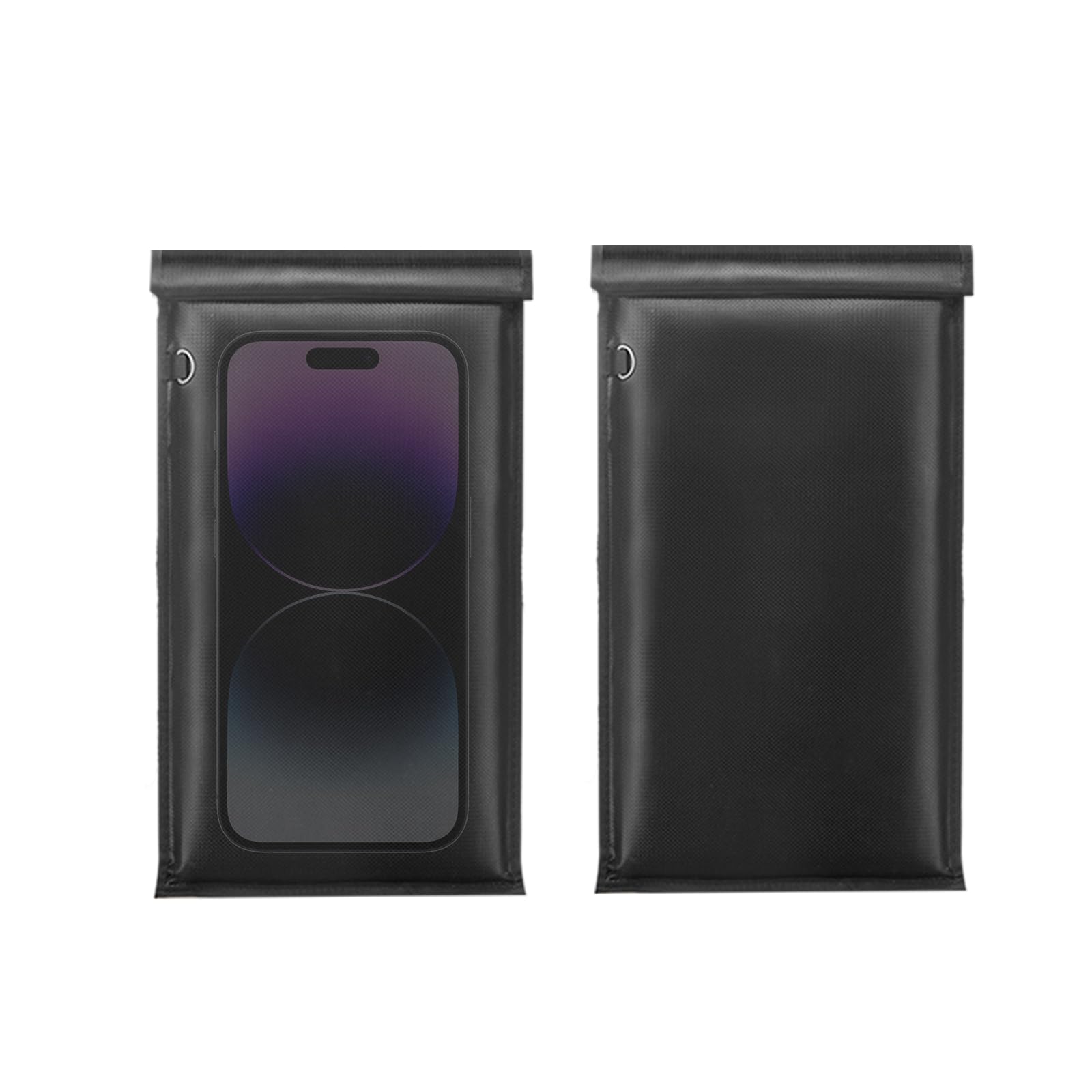 Faraday Bag for Phone, Faraday Pouch for Key Fob, Fireproof & Waterproof Faraday Bags EMP Proof, Faraday Key Fob Protector, Cell Phone Signal Blocker (2 Pack)