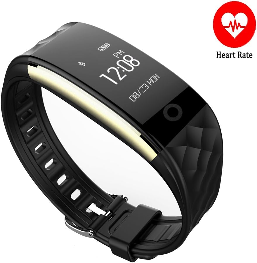 Fuster Fitness Activity Tracker, F2-Heart Rate Wristband,First Bicycle-riding Mode Sports Smart Band Waterproof, OLED Wireless Smart Bracelet with Health Sleeping Monitor for IOS&Android Black