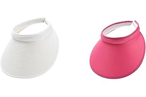 jecvxor Cloth Covered Slip-On Visor for Women, Adjustable Cap Sports Sun Visors for Men