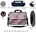 Meffort Inc 15 15.6 inch Neoprene Laptop Bag Sleeve with Extra Side Pocket, Soft Carrying Handle & Removable Shoulder Strap for 14