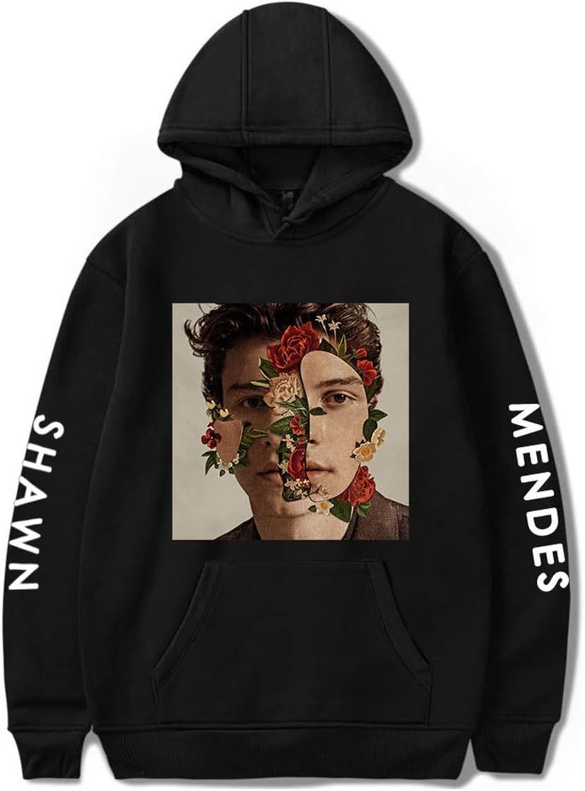 Cocophie Singer Shawn Hoodie Fashion Mende Sweatshirt Clothes for Music Fans Women Men and Teen