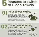 Clean Skin Club Clean Towels XL Bamboo Viscose 50 Count Face Towels view 6