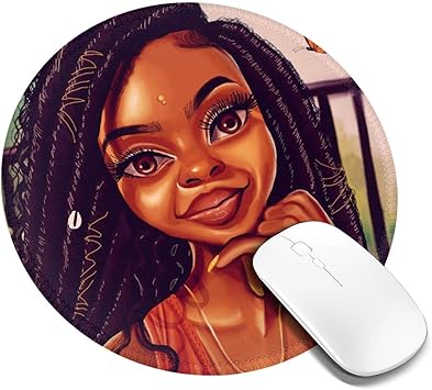 Amazon Com Black Girl Magic Afro Word Art Natural Hair Mousepad