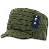 DECKY Knitted Flat Top Cap w/Visor