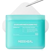 MEDIHEAL Madecassoside Blemish Care Toner Pad | with Centella Asiatica | for Sensitive Skin Hydration | Non-comedogenic | Plastic-Free Vegan Pads | Korean Derma Toner Pads