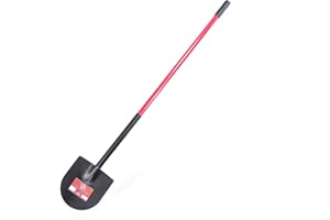 Bully Tools 92702 12-Gauge Weighted Caprock/Pony Shovel with Fiberglass Long Handle