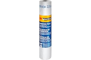 3M Hand Masker Advanced Masking Film, 99 in x 90 ft, Static Cling Keeps Film in Place, Prevents Liquids From Bleeding Through